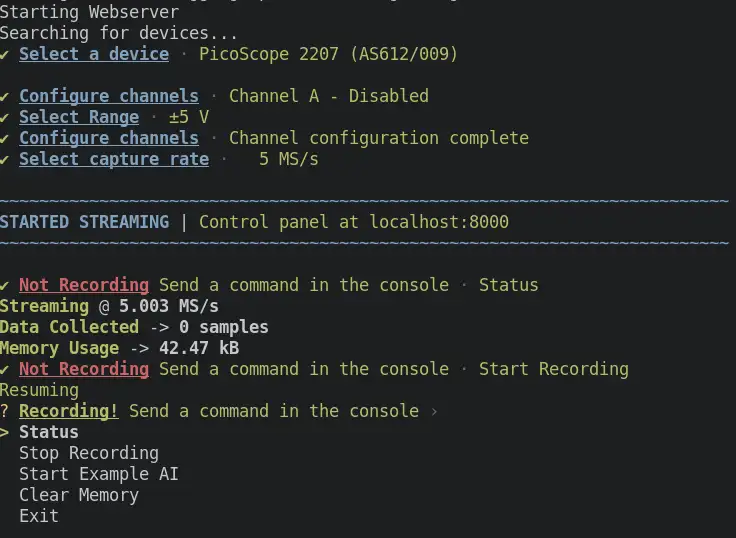 The CLI in action